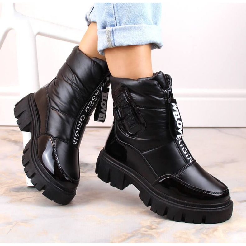 Filippo W PAW498A mustat eristetyt vetoketjulliset lumisaappaat 2