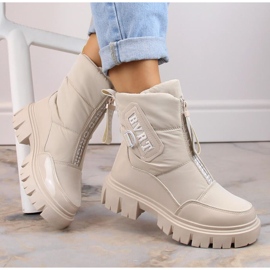 Filippo W PAW498B eristetyt vetoketjulliset lumisaappaat, beige 2