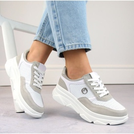 Filippo W PAW531A nahkaiset urheilukengät, valkoiset valkoinen 2