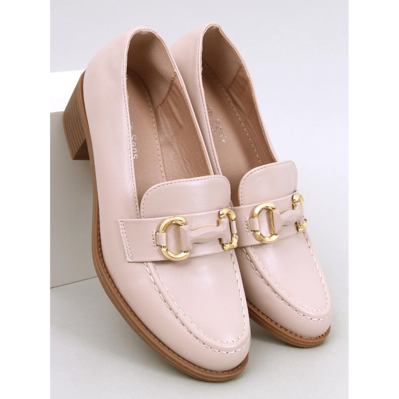 Rabier Beige leveäkorkoiset pumput 1