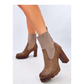 Khaki-korkoiset nilkkurit ruskea 1