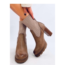 Khaki-korkoiset nilkkurit ruskea 2