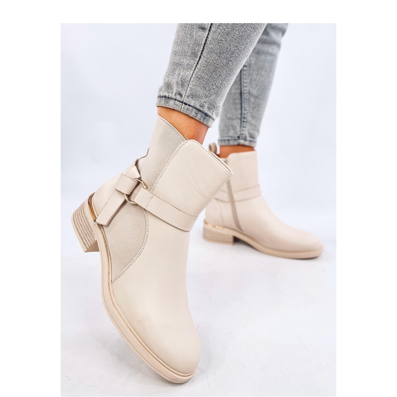 Naisten beigenväriset nilkkurit 1