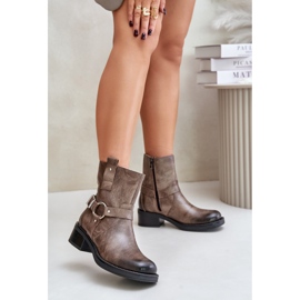 Zazoo 60480 Ruskeat/harmaat nilkkurit 1