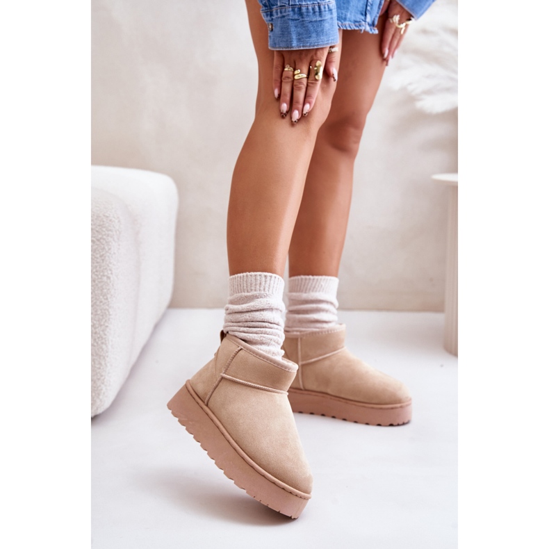 Lumikengät Malli 20216-4C Beige 1