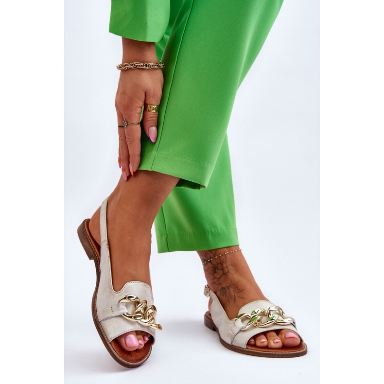 Step in style Sandaalit Malli Lewski Shoes 3230 Beige/Gold - Astu tyyliin 1