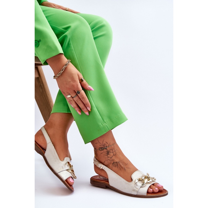 Step in style Sandaalit Malli Lewski Shoes 3230 Beige/Gold - Astu tyyliin 2