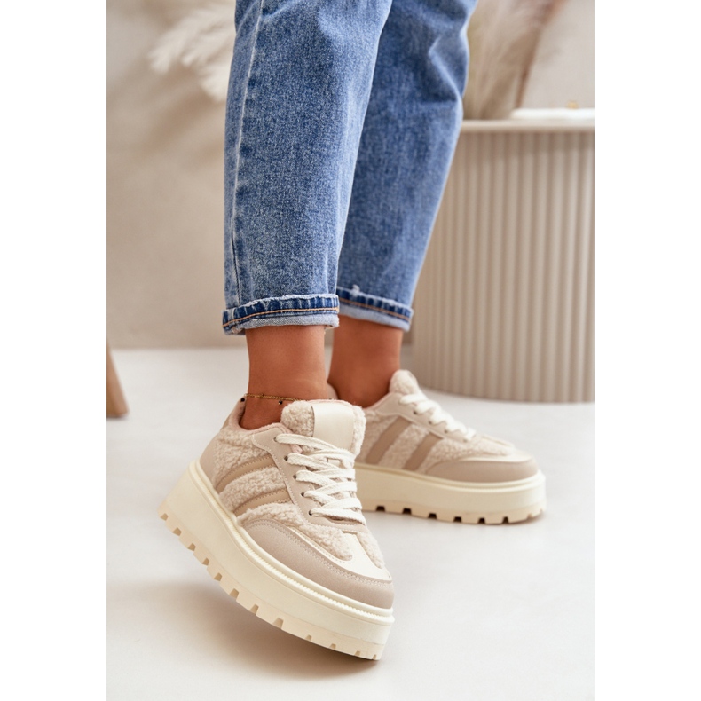 Urheilukengät Malli 24886 Beige 1