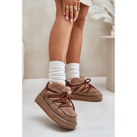 D.Franklin DFSH370011 Ruskeat lumisaappaat 1