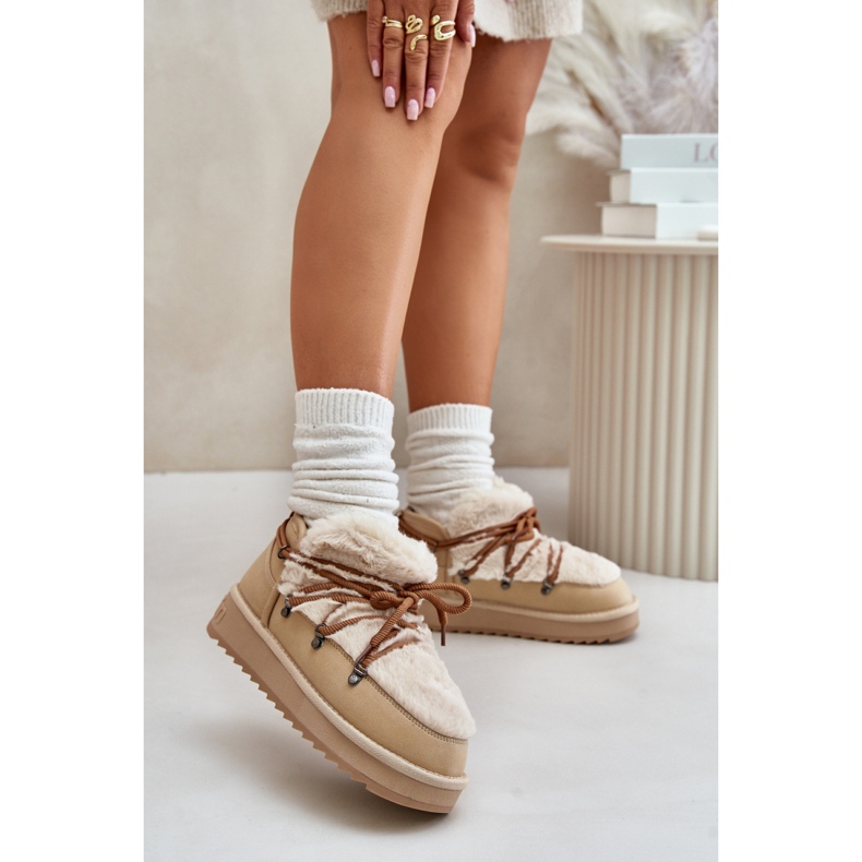 D.Franklin DFSH370011 lumikengät beige 1