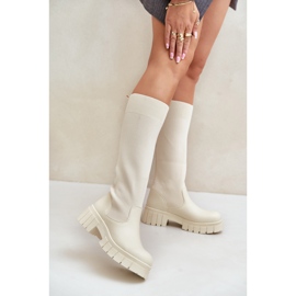 Saappaat Malli RQ438 Vaalea beige 1