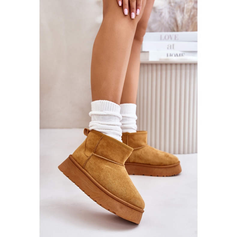 Lumikengät Malli 24BT26-7368 Camel ruskea 1