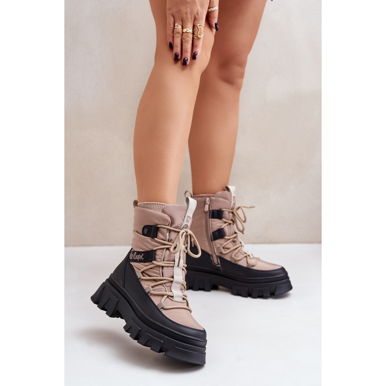 Lee Cooper LCJ-24-47-3143 Beiget lumisaappaat 1