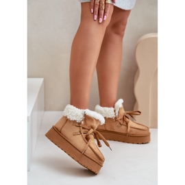 Malli 20209-4B Camel lumikengät ruskea 1