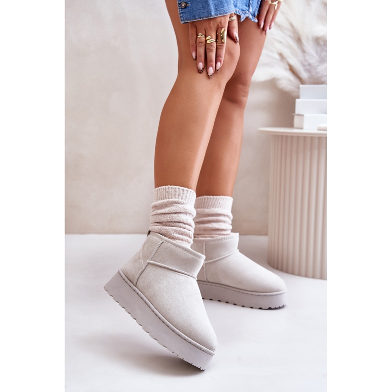 Lumikengät Malli 20216-4E Vaaleanharmaa 1