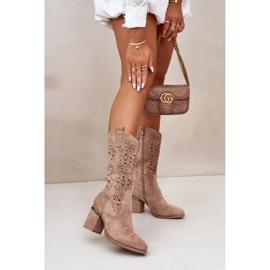 S. BARSKI S.Barski HY42-028 Beiget saappaat 1