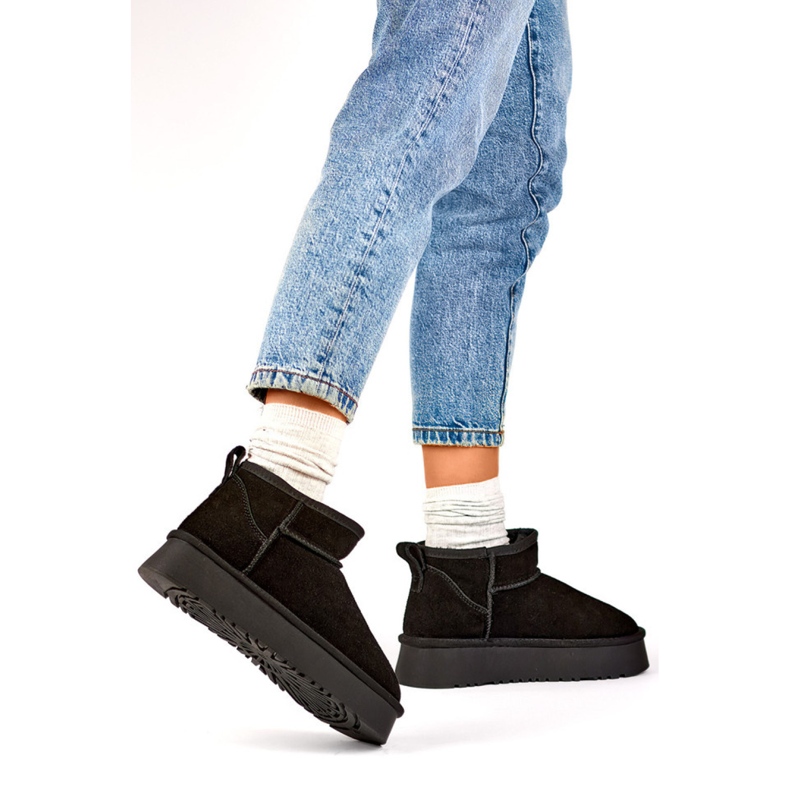 Naisten turkisvuoratut lumisaappaat XF-159B, musta 1