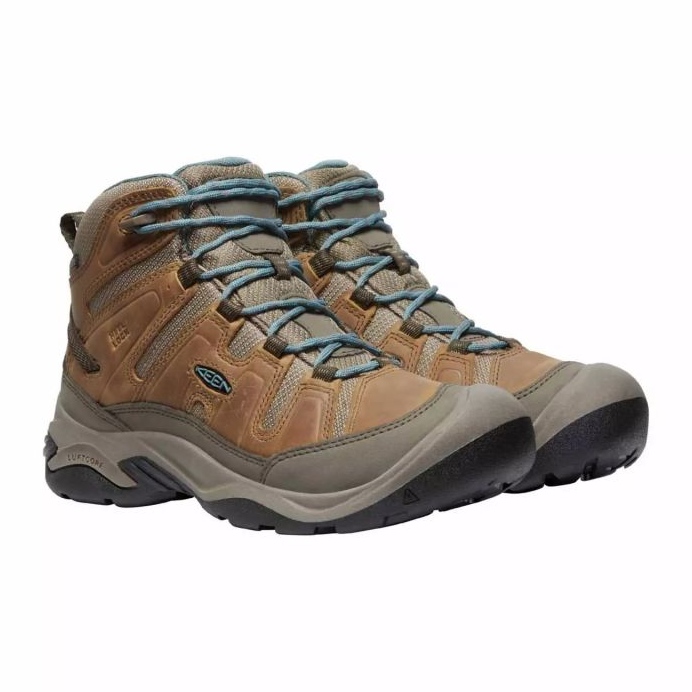 KEEN Circadia Mid Wp paahdetut COCONUT/NOORTH Atlantic vaelluskengät KE-1026764 ruskea 1