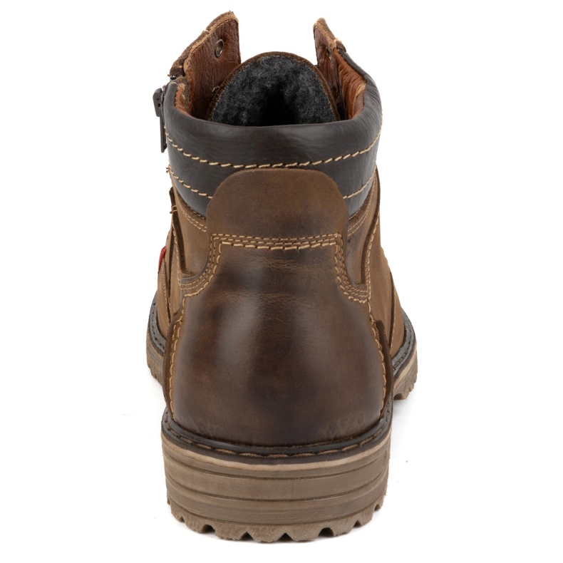 ABIS Lämpimät miesten kengät 197 ruskea 1