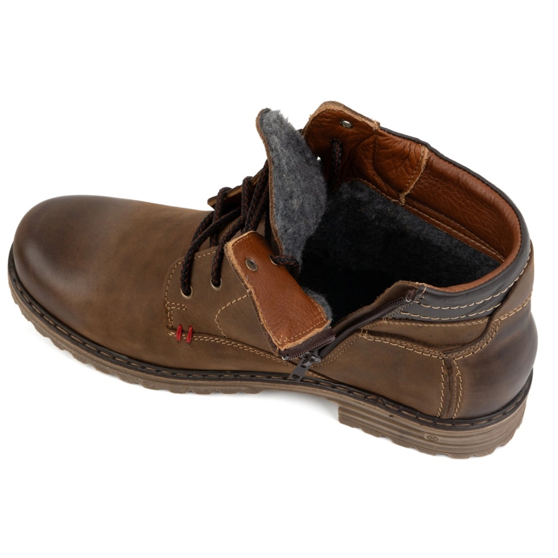 ABIS Lämpimät miesten kengät 197 ruskea 2