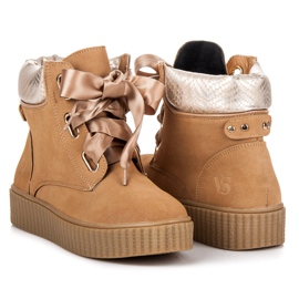 Vices Kiinnitettävät köynnöshousut ruskea 2