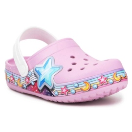 Crocs Fl Star Band Clog Jr 207075-6GD vaaleanpunainen 1