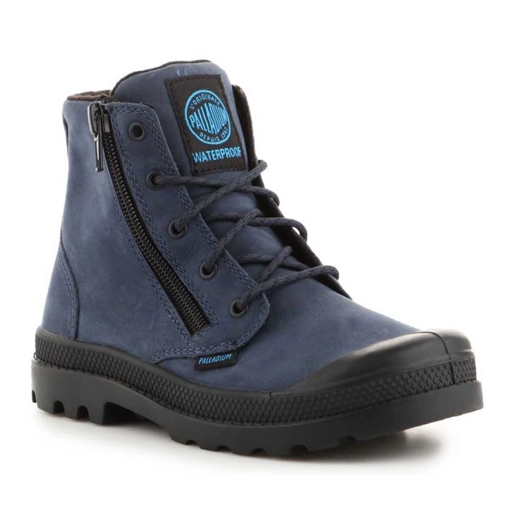 Palladium Pampa Hi Lea Gusset Jr 52744-432 kengät sininen 1