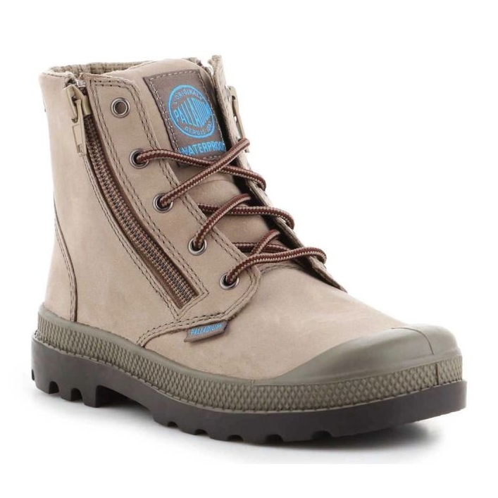 Palladium Pampa Hi Lea Gusset kengät 52744206 beige 1