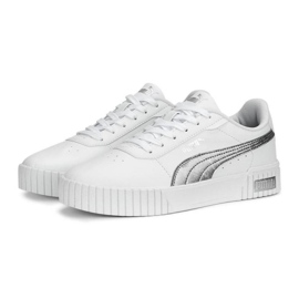 Puma Carina 2.0 Space Metallics 389387-02 kengät, valkoiset valkoinen 1