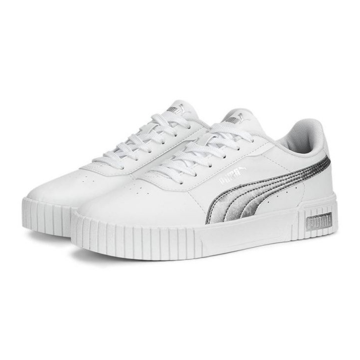 Puma Carina 2.0 Space Metallics 389387-02 kengät, valkoiset valkoinen 1