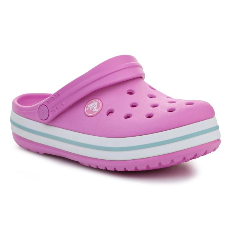 Crocs Crocband Kids Clog 207006-6SW vaaleanpunainen ruusuja ja violetteja 1