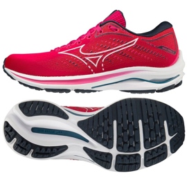 Mizuno Wave Rider 25 J1GD210303 juoksukengät vaaleanpunainen 1