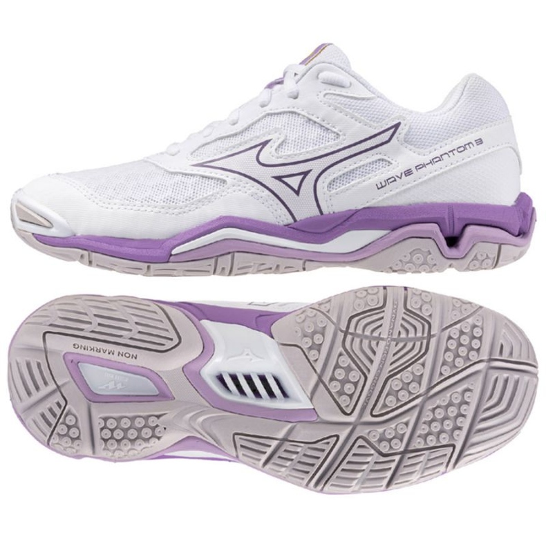Mizuno Wave Phantom 3 X1GB226010 kengät valkoinen 1