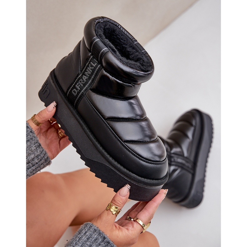 Matalalumiset saappaat paksulla pohjalla D.Franklin DFSH371011 Musta 2