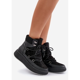 Naisten matalat lumisaappaat, musta 1