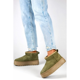 Turkisvuoratut lumisaappaat 8917-5GR, vihreä 1