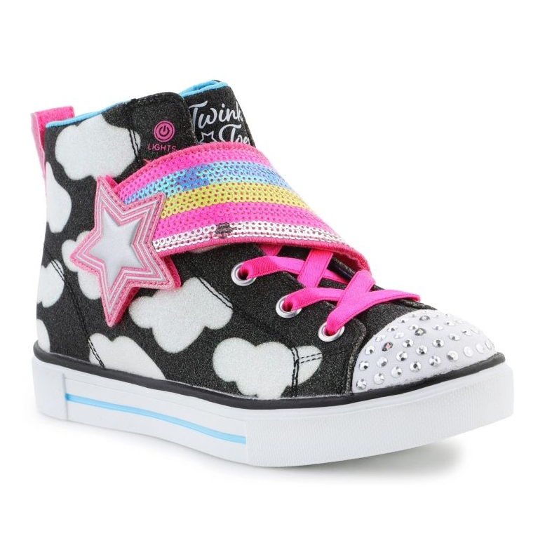 Skechers Twinkle Toes -kengät: Twinkle Sparks - Shooting Star 314775L-BKMT musta 1