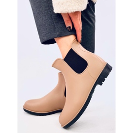 Naisten Chelsea-saappaat, khaki-beige 1