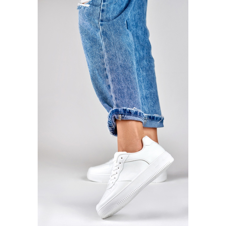 Naisten urheilukengät, valkoiset lenkkarit K-1W valkoinen 2