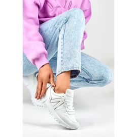 Naisten urheilukengät, valkoiset lenkkarit, LL66-33W valkoinen 2