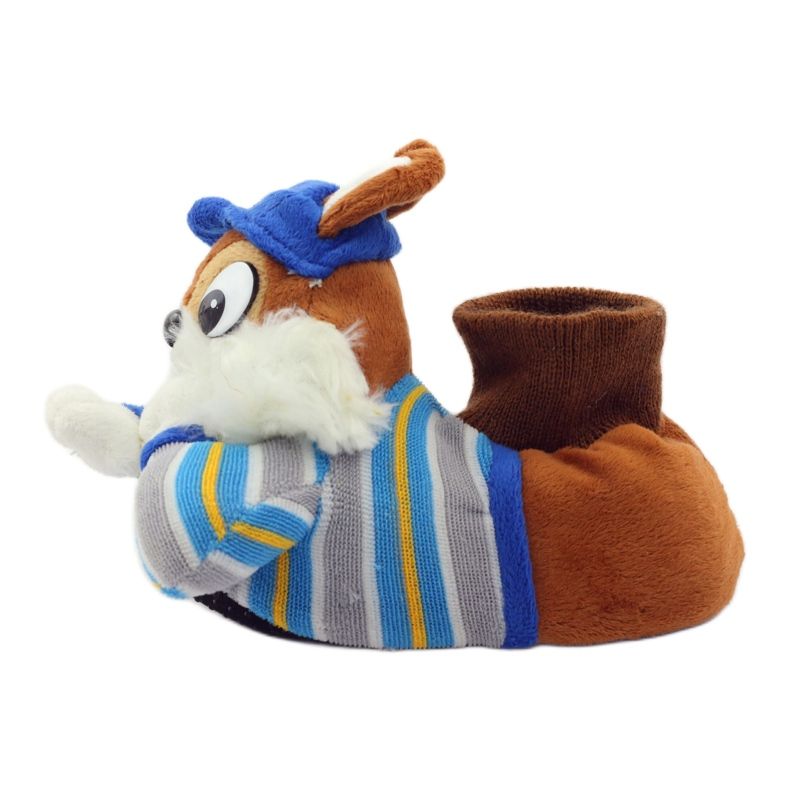 American Club Lämpimät amerikkalaiset orava lemmikkitossut sininen ruskea 3