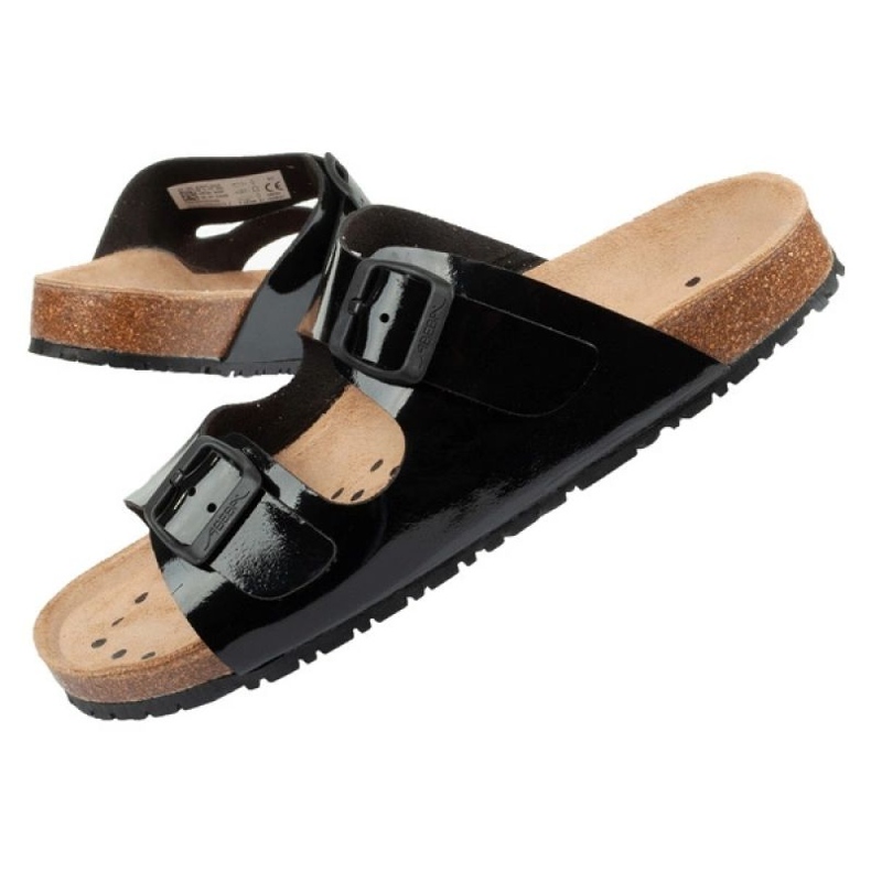 Abeba Sandals Mustat 8088 varvastossut 1