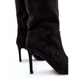 Joalice Naisten pohkeen keskikorkokengät mustat Odetteia 4