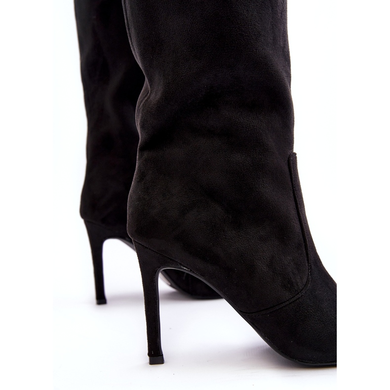 Joalice Naisten pohkeen keskikorkokengät mustat Odetteia 4