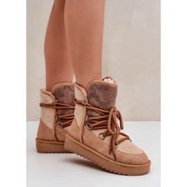 Turkisvuoratut lumisaappaat D.Franklin DFSH370013 kameli ruskea 1