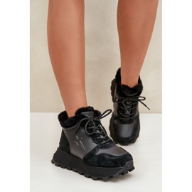 Big Star -eristetyt urheilukengät OO274A329 harmaa ja musta 1