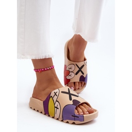 Naisten varvastossut CK240P beige 1