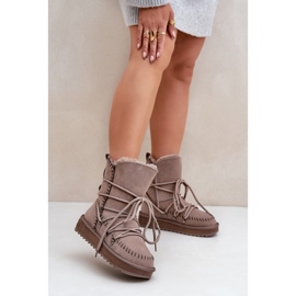 D.Franklin Naisten lumisaappaat turkisella DFSH375004, beige 1