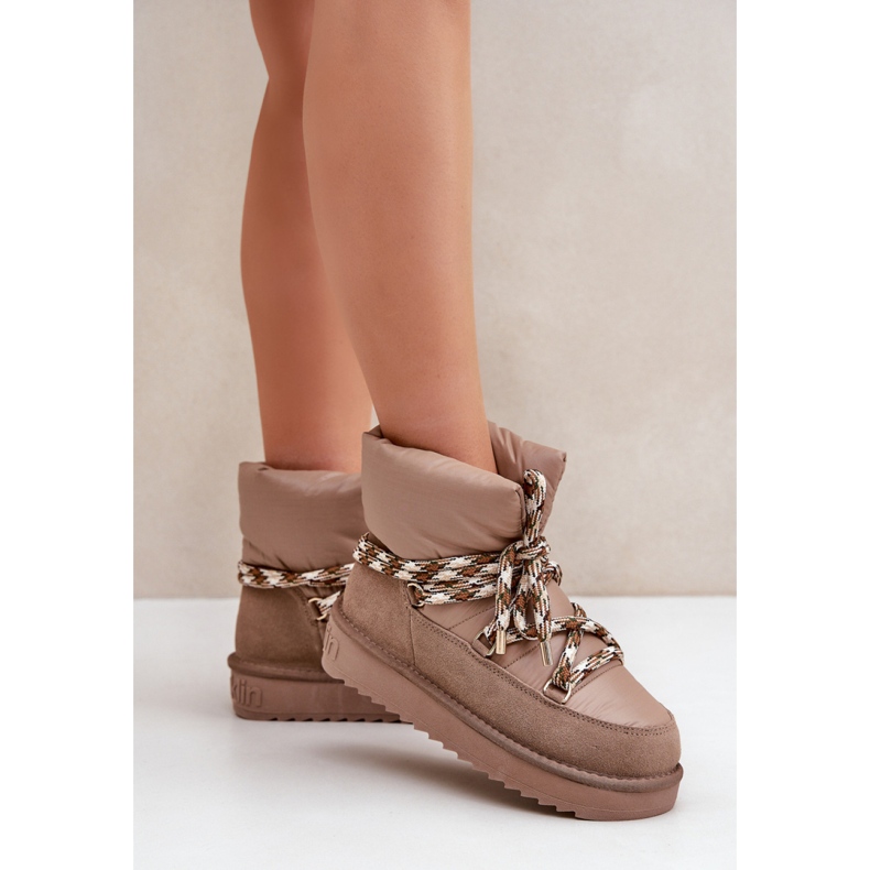 D.Franklin lumisaappaat turkisella DFSH375003 beige 1