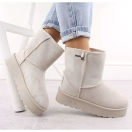 Big Star naisten lumisaappaat OO274897 TEX-kalvolla beige 2